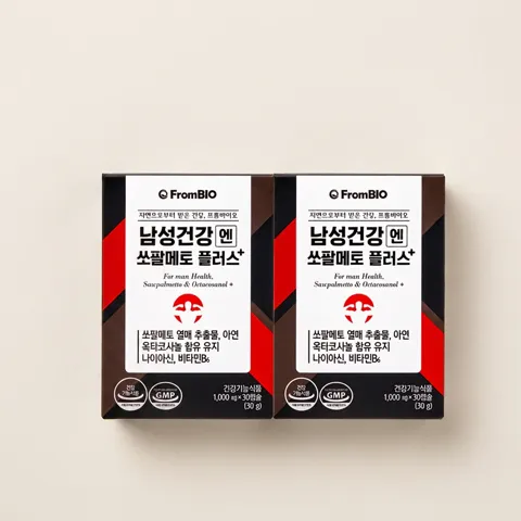 프롬바이오 남성건강엔 쏘팔메토 플러스, 30캡슐, 4박스 19,444원 (무료배송)