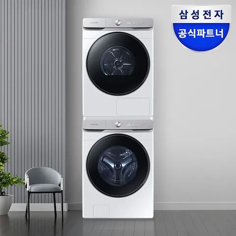 삼성 AI 세탁기+건조기 21kg+21kg WF21DG6650BW2T