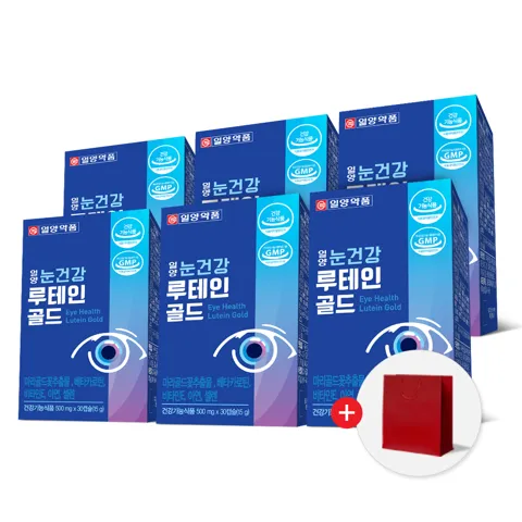 일양약품 눈건강 루테인 골드, 30캡슐, 6개 17,005원 (무료)