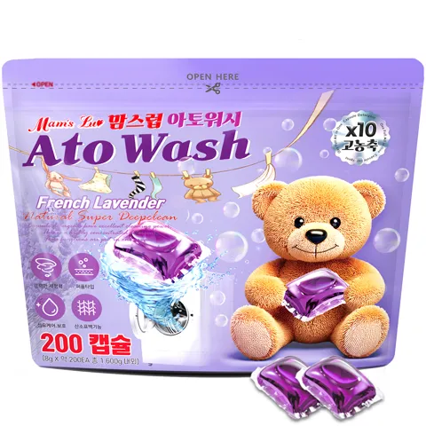 맘스럽 아토워시 프렌치 라벤더 캡슐세제 파우치형, 8g, 200개입, 1개 5,740원 (무료)