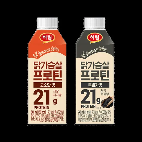 닭가슴살 프로틴 흑임자/고소한맛 240ml 15팩 24,000원
