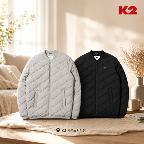 k2 남성 실크스타 구스다운