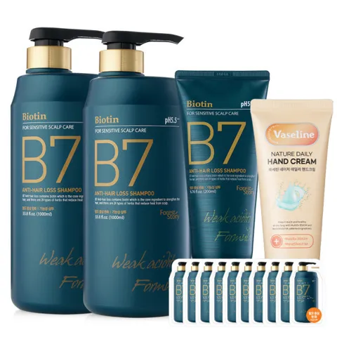 B7 약산성 탈모 샴푸 2.2L 세트