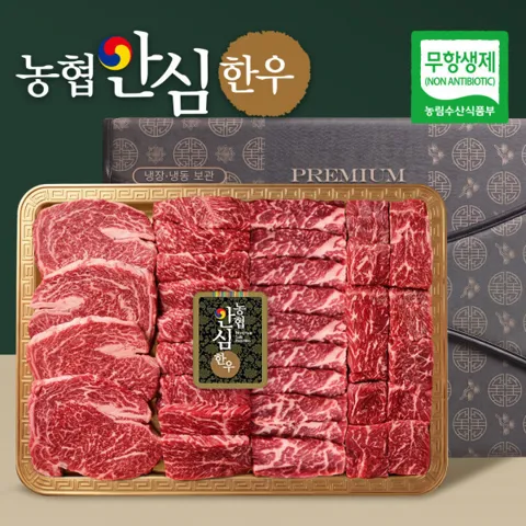 농협안심한우 프리미엄 1++ 한우선물세트 800g