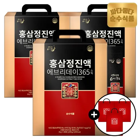 순수식품 6년근 홍삼정 에브리데이365 300포
