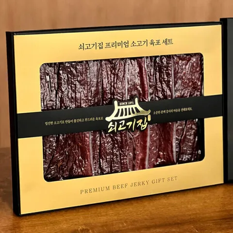 육포선물세트 쇠고기집 VIP 프리미엄 육포 + 쇼핑백 선물세트