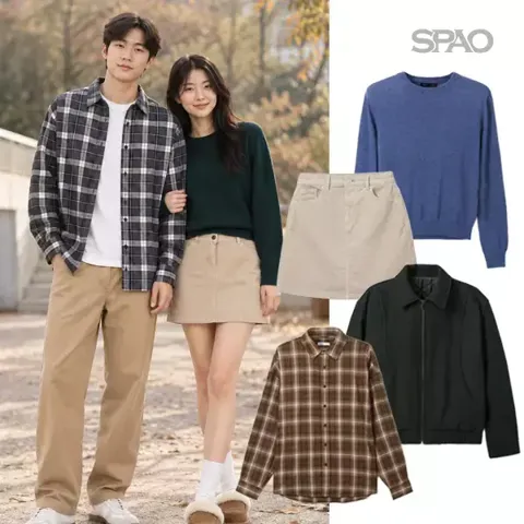 스파오 맨투맨/가디건/자켓/셔츠/면바지/데님 외 ~92%OFF