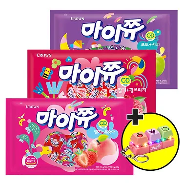 크라운 대용량 마이쮸 720g 1+1+1