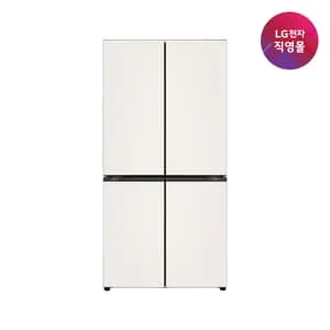 무이자60개월 LG 디오스 AI 오브제 냉장고 4도어 870L 글라스