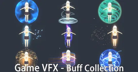 (무료) Game VFX - Buff Collection(URP)