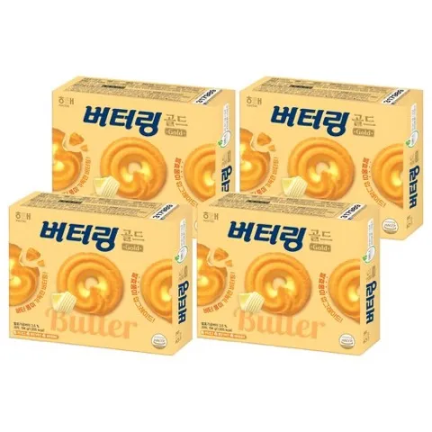 해태제과 버터링 골드 194g 4개