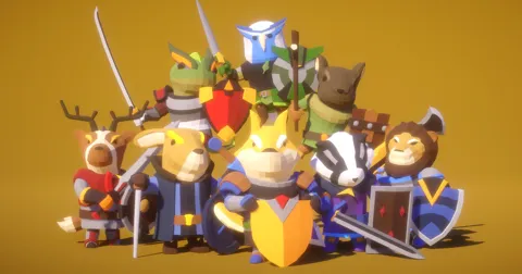(무료) Modular Animal Knight Polyart