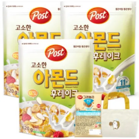 포스트 아몬드후레이크 620gx3+사은품