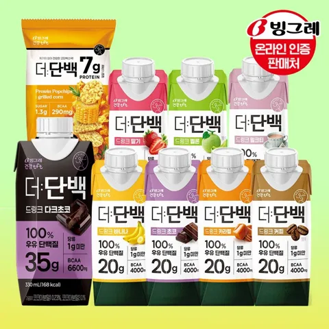 빙그레 더단백/고함량 프로틴드링크 27팩+팝칩