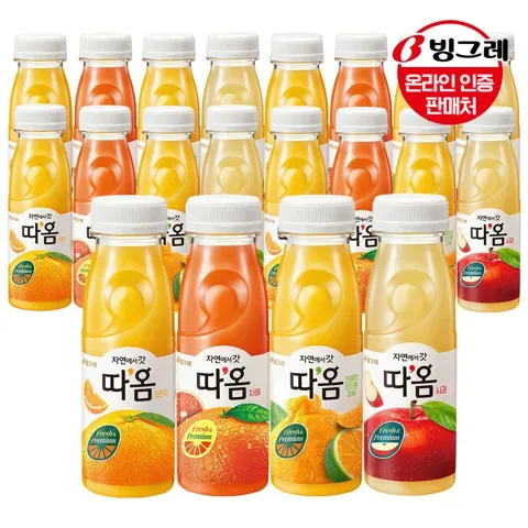 빙그레 따옴 주스 4종 20병
