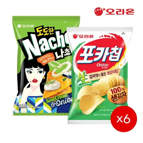 오리온 도도한나쵸 6개+포카칩 햇감자 6개