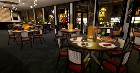 (무료) Modern restaurant