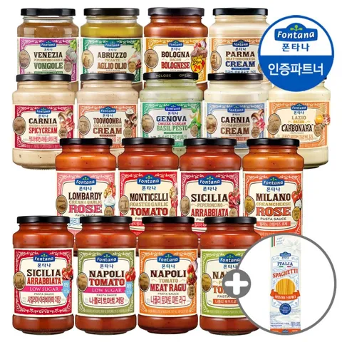 폰타나 파스타소스 600g 4병+면 500g