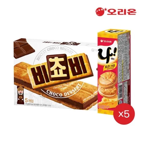 비쵸비 125g 5개 + 나샌드 77g 5개