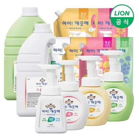 아이깨끗해 핸드워시 리필 1.8L+ 공용기 증정