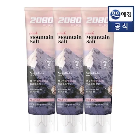 2080 히말라야 퓨어마운틴 솔트치약 120g 12개입