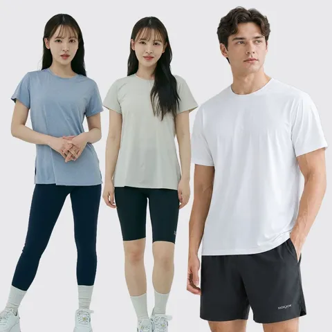 녹족 기능성 운동복 반팔,팬츠 등