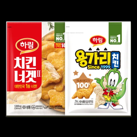 용가리치킨 1kg 1봉 + 치킨너겟2 1kg 1봉