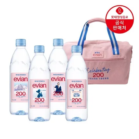 에비앙 생수 500ml 24펫+200주년 한정판 가방 증정