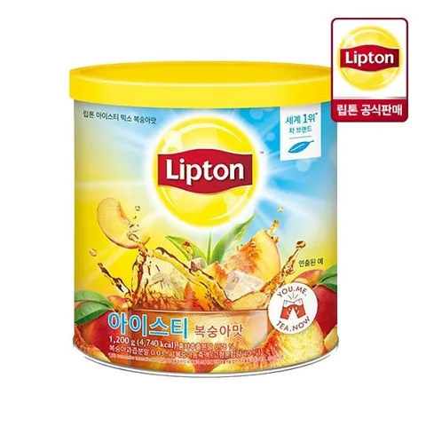 립톤 아이스티 믹스 복숭아맛 1.2kg 1개