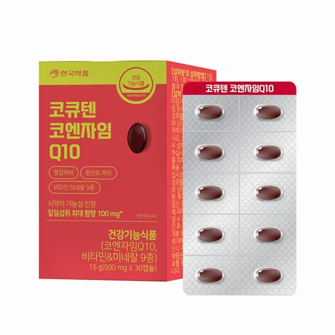 안국약품 코큐텐 코엔자임 Q10 30캡슐, 1개
