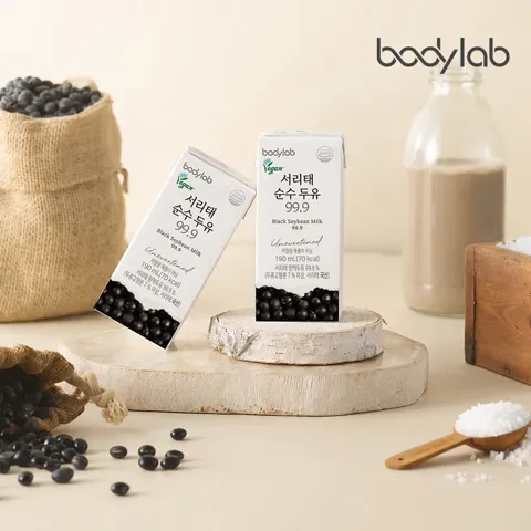 바디랩 서리태 순수두유 99.9 190ml 24팩 x 2박스(총 48팩)