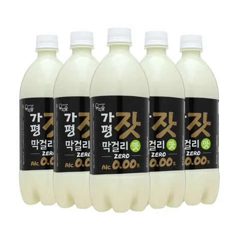 가평잣막걸리맛 제로 750mlx5 무알콜