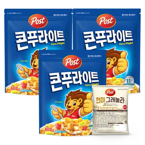 포스트 콘푸라이트 600g 3개 + 현미 그래놀라 100g