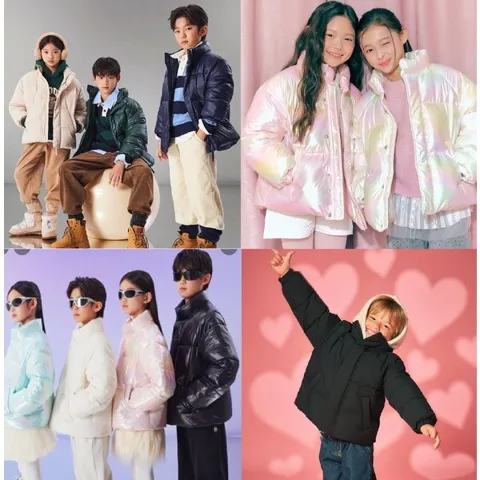 스파오키즈 하이브리드 패딩 점퍼