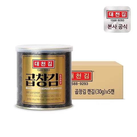대천김 곱창김 캔김 30g x 5캔