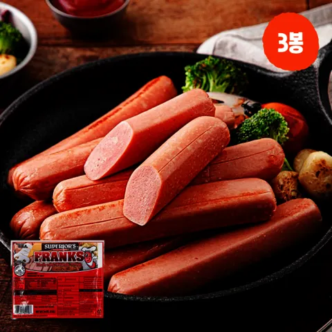 슈페리어 프랑크소세지 454g 3입 세트