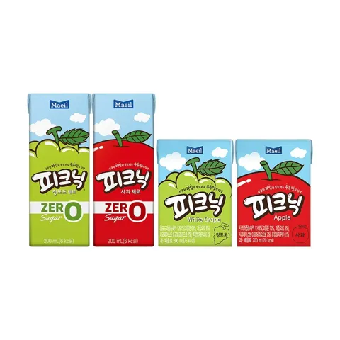 매일 피크닉 사과/청포도 200ml 48팩