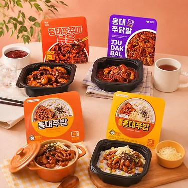 쭈밥,쭈닭발 등 3팩 골라담기