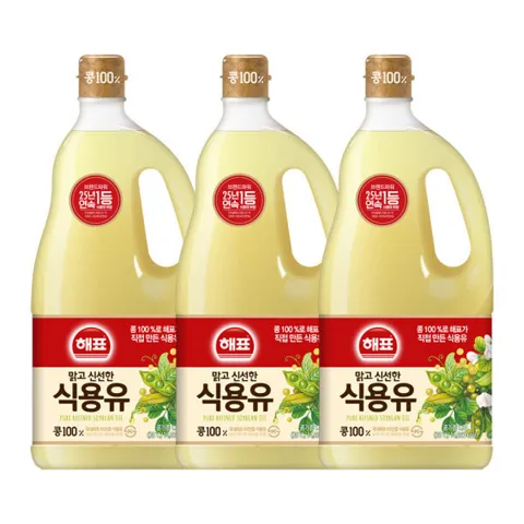 사조해표 식용유 1.8L x 3병