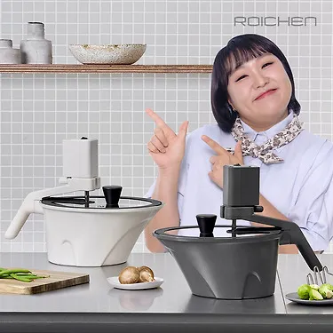 로이첸 자동회전냄비 롤팬