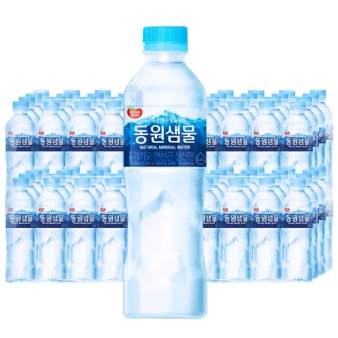 동원샘물 생수, 혼용출고, 500ml, 60개