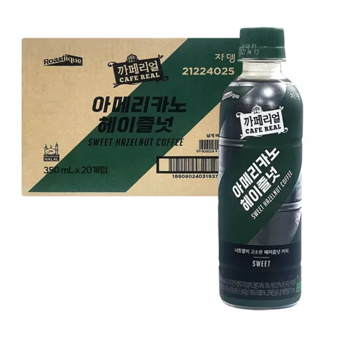 쟈뎅 까페리얼 아메리카노 헤이즐넛 350ml 20개