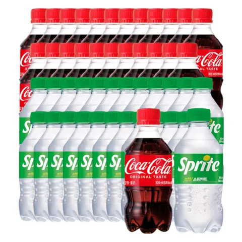 코카콜라 300ml+스프라이트 300ml 48페트 (각 24페트)