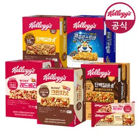 켈로그 에너지바 크런치넛 40g 6개 + 레드베리 35g 6개