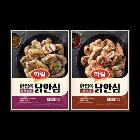 (신선) IFF 한입쏙 닭안심 블랙페퍼, 불고기 패키지 총 3개
