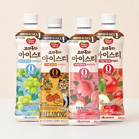 동원 보성홍차 아이스티 제로 500ml 4종 6개씩 총 24페트
