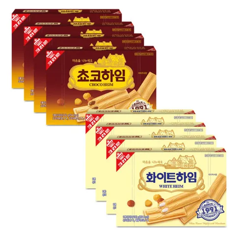 초코하임 142g 4팩+화이트하임 142g 4팩