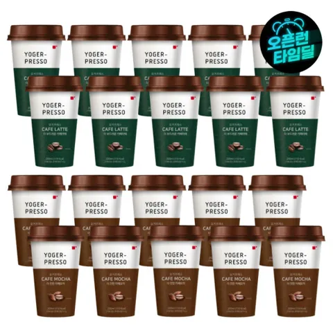 요거프레소 컵커피 라떼모카 200ml 20컵