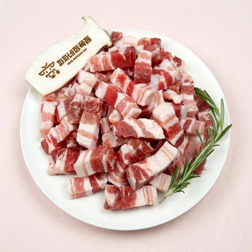 [토스쇼핑] 한입 삼겹살, 500g, 4개 (무료)