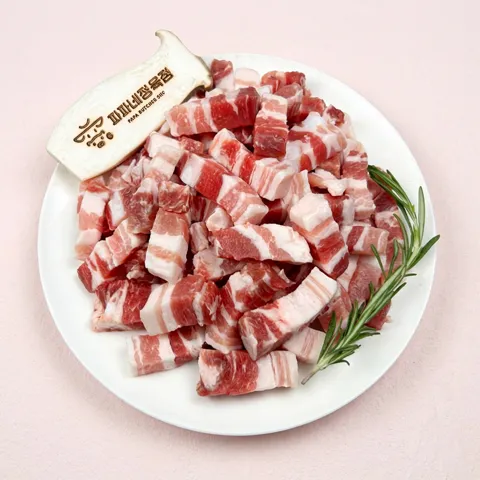 한입 삼겹살, 500g, 4개